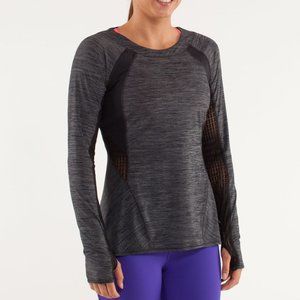 Lululemon Sun Runner Long Sleeve Black 6